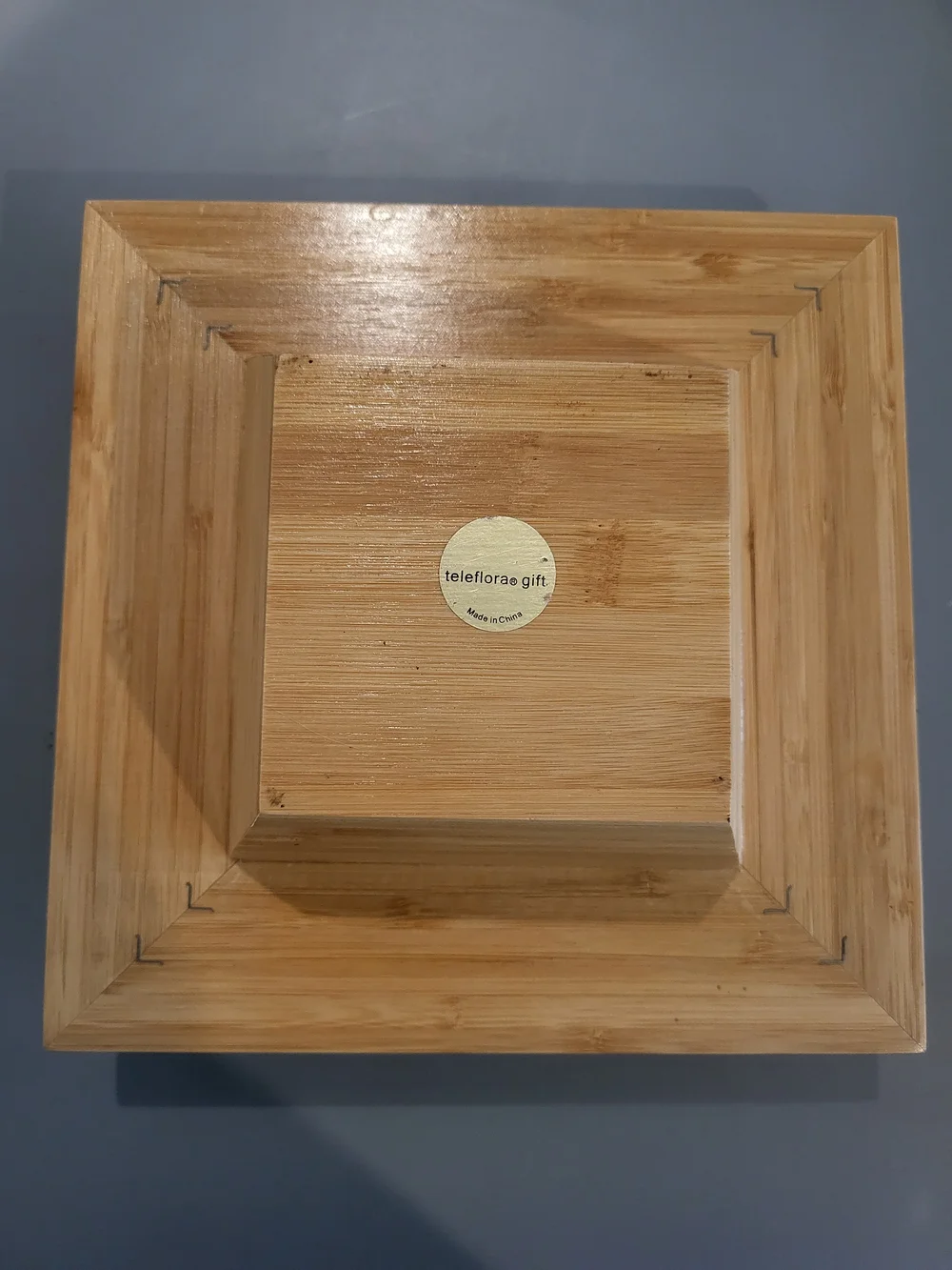 Teleflora Bamboo Square Floral Planter Decor